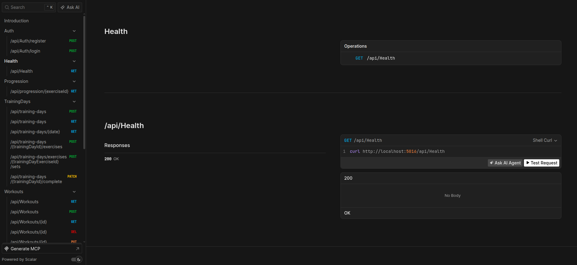 Captura de tela do projeto LoadGYM